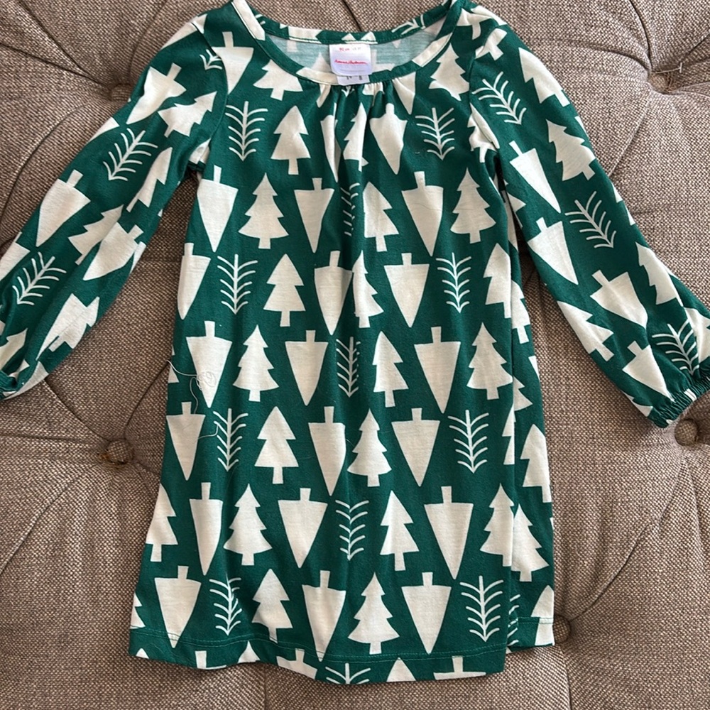 Hanna Andersson Christmas Tree dress 3T